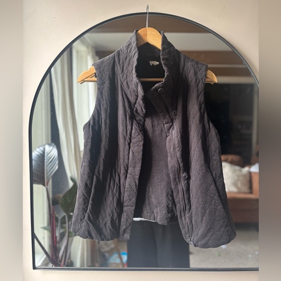 EILEEN FISCHER | cotton quilted vest | size xs - Picture 5 of 6